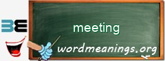 WordMeaning blackboard for meeting